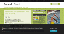 Desktop Screenshot of fairedusport.fr