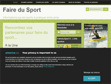 Tablet Screenshot of fairedusport.fr